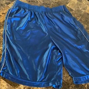 Blue basketball shorts